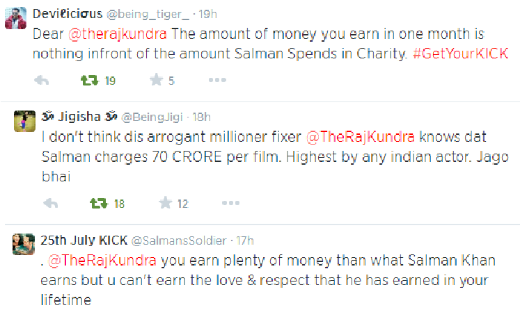 Salman fans slam Raj Kundra on Twitter