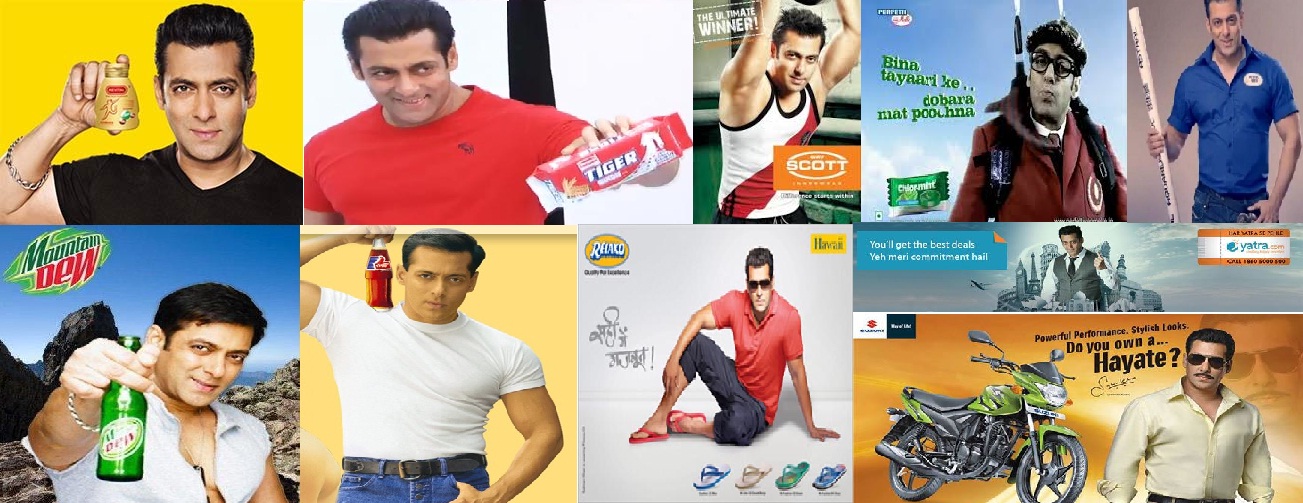Few of the brands endorsed by Salman Khan