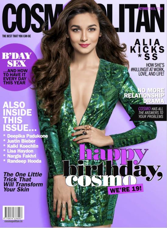 Alia Bhatt Cosmopolitan Magazine Cover