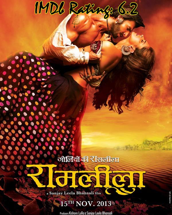 Top 10 IMDb Rated Movies of Deepika Padukone - Ram-Leela