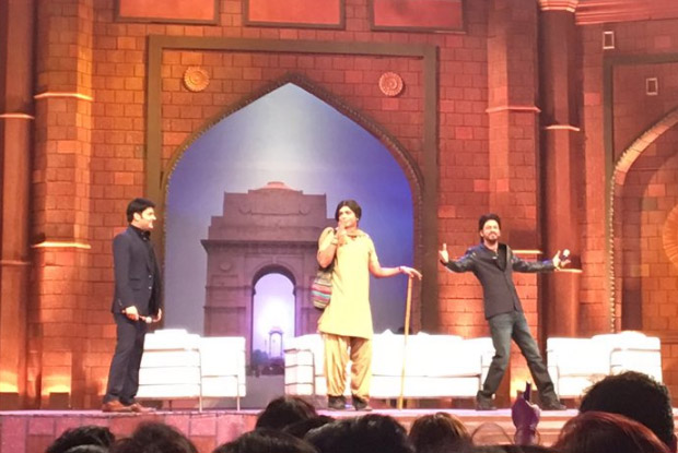 SRK, Kapil and Sunil Grover on the sets of 'The Kapil Sharma Show'