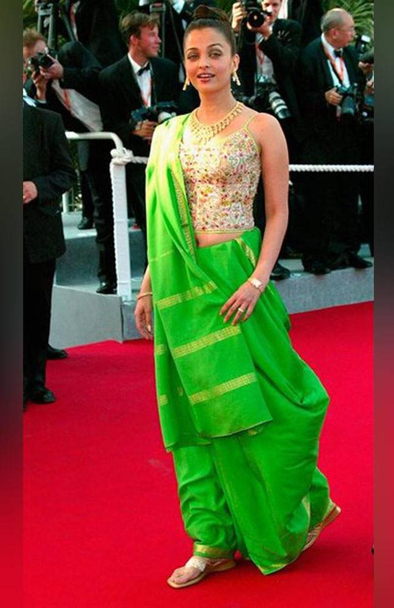 Aishwarya Rai Bachchan and Sonam Kapoor's various looks at Cannes over the years- Aish 2003 1
