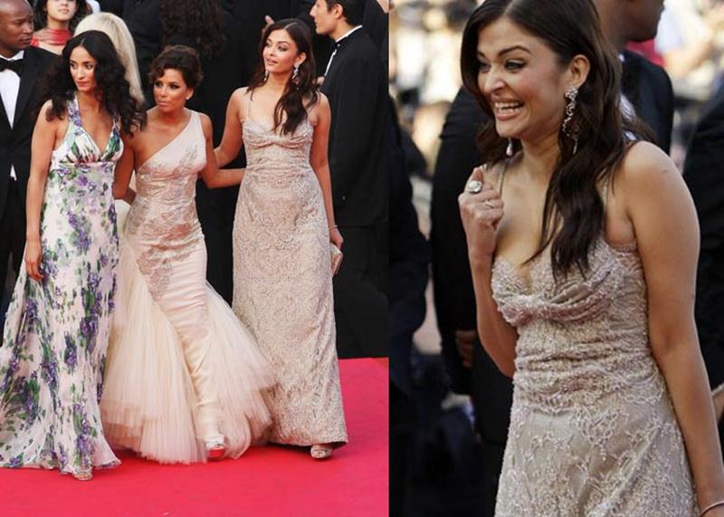 Aishwarya Rai Bachchan and Sonam Kapoor's various looks at Cannes over the years- Aish 2008 1