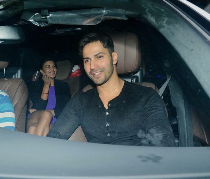 Varun and Jacqueline came together for Akshay Kumar' party