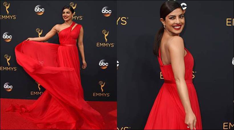 PeeCee looks ravishing in the twirling emoji gown at the 68TH Emmys awards