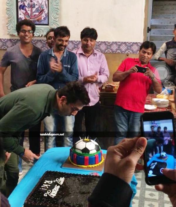Ranbir Kapoor's birthday cake