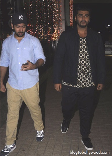 Arjun Kapoor arrives for the screening of 'ADHM'