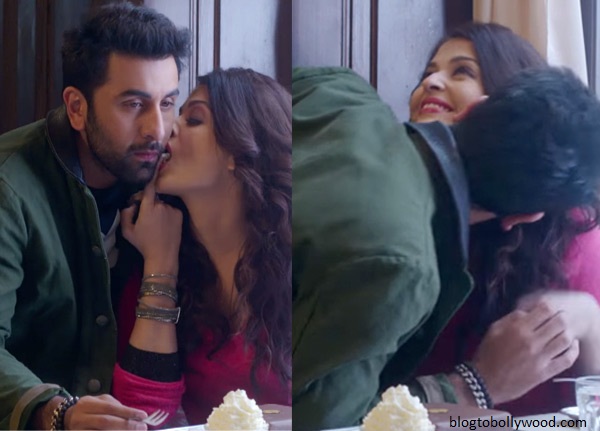 A romantic scene between Ranbir-Aish in 'ADHM'