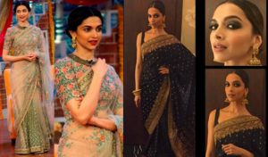 Bollywood actresses in sarees: Deepika