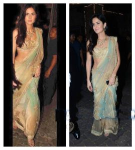 Bollywood actresses in sarees: Katrina