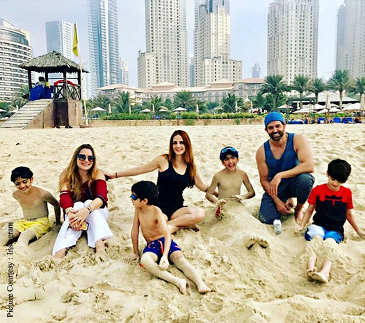 Photo - Hrithik Roshan And Sussanne Khan Had Gala Time With Kids In Dubai
