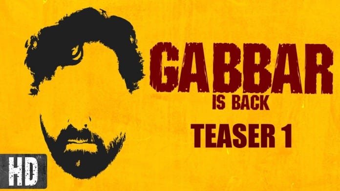 Akshay Kumar's next Gabbar is Back teaser