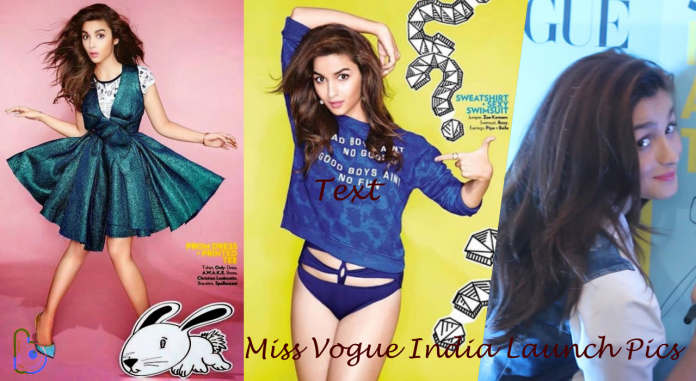 Alia Bhatt Miss Vogue India Launch Photoshoot