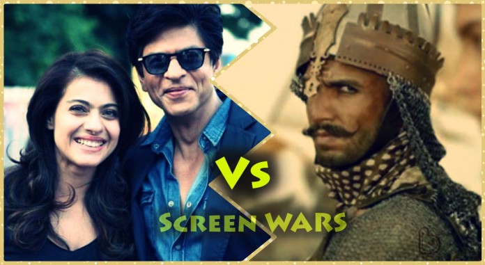 Dilwale Vs Bajirao Mastani Screen War: Bajirao grabs 90% Single screens, Dilwale responds well