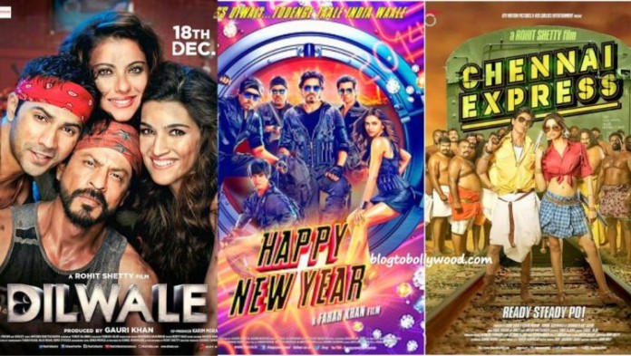 First Day Collection comparison of Dilwale with Happy New Year And Chennai Express