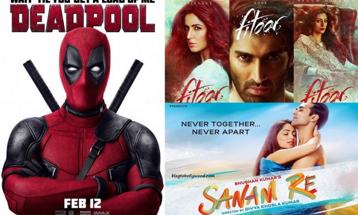 Fitoor Vs Sanam Re Vs Deadpool First Day Collection - Deadpool wins the clash