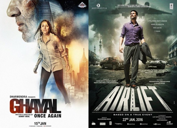 Box Office Report 10 Feb 2016 : Ghayal Once Again 5th Day, Airlift 19th Day Collection