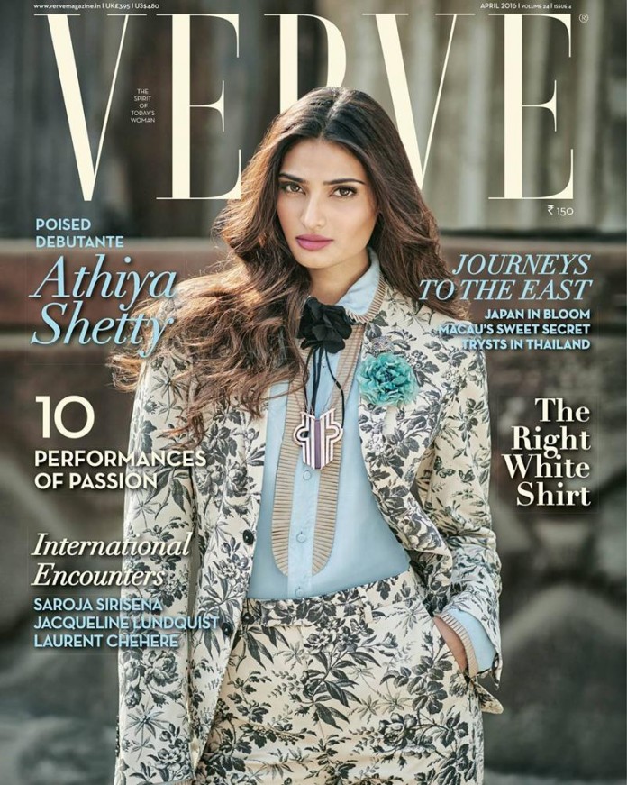 Athiya Shetty looks so poised in the cover of Verve India!
