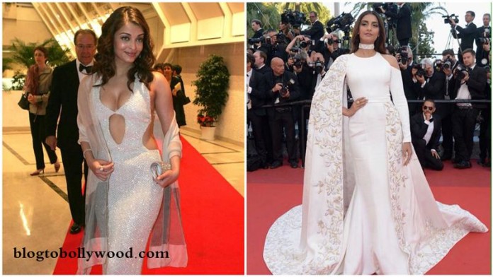 Aishwarya Rai Bachchan and Sonam Kapoor's various looks at Cannes over the years