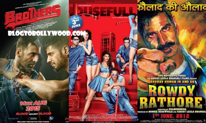 Housefull 3 Vs Rowdy Rathore Vs Brothers First day Collection