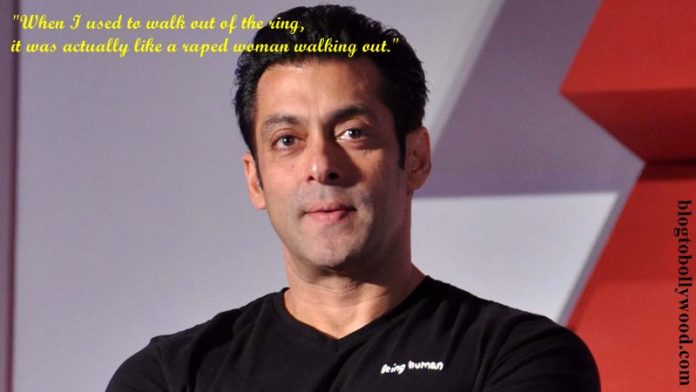 Salman Khan gets into a big controversy over his 'felt like a raped woman' comment