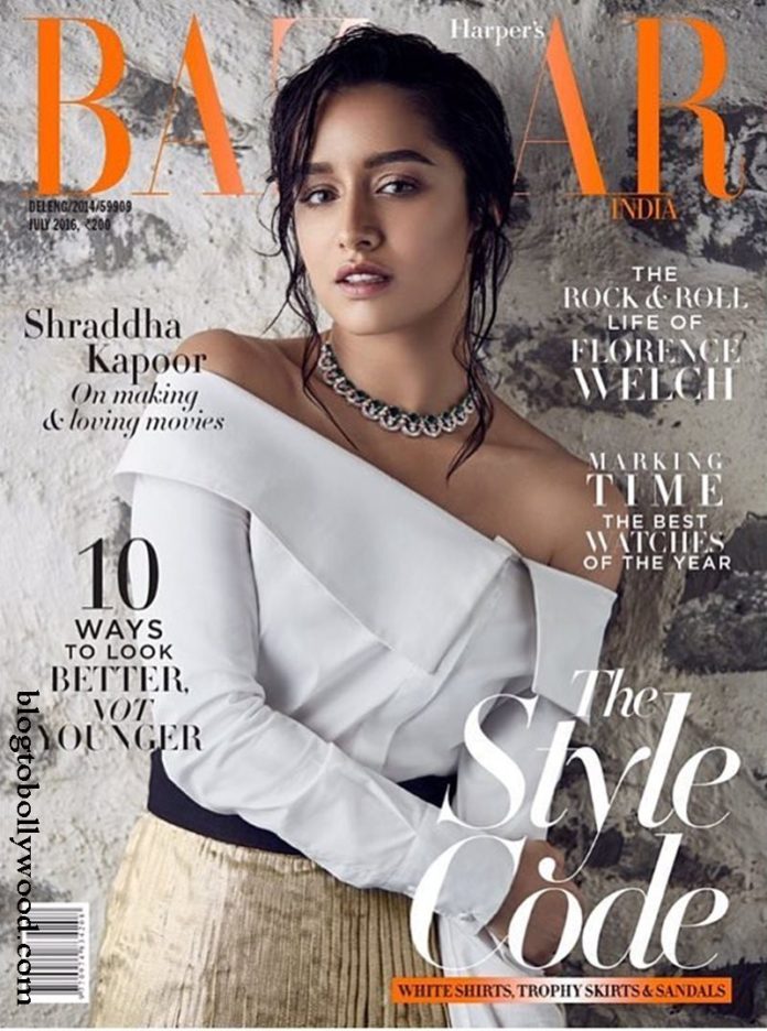 Gorgeousness! Shraddha Kapoor on the cover of Harper's Bazaar