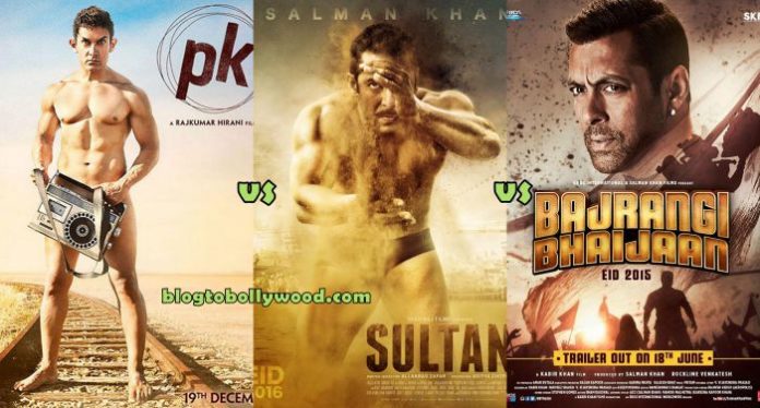 Sultan Vs Bajrangi Bhaijaan Vs PK Vs Dhoom 3 First Week Box Office Collection Comparison