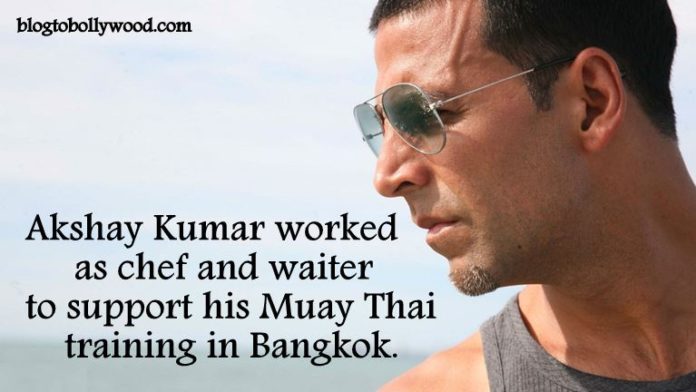 Akshay Kumar worked as waiter before entering Bollywood