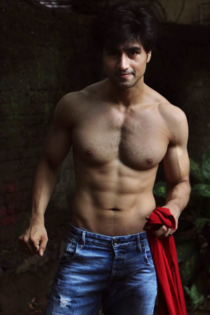 handsome Indian TV actor underwear