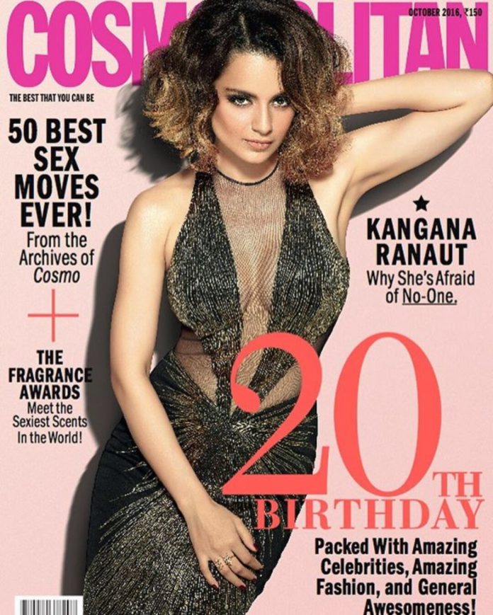 Kangana Ranaut on Cosmopolitan October Issue