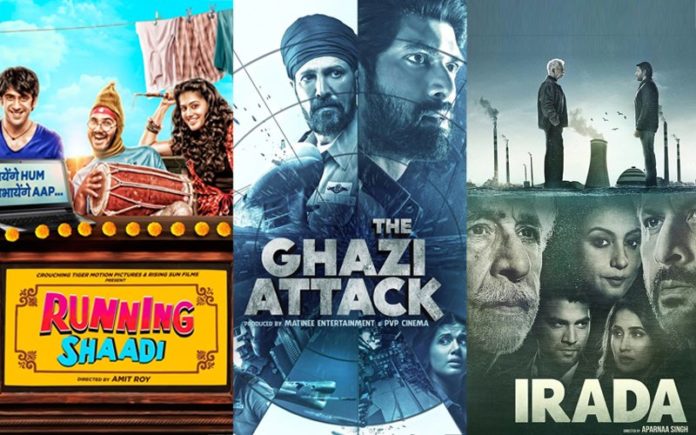 First Weekend Box Office Collection: The Ghazi Attack, Irada And Running Shaadi