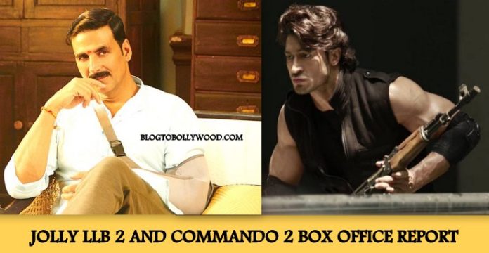 Jolly LLB 2 4th weekend collection, commando 2 first weekend collection