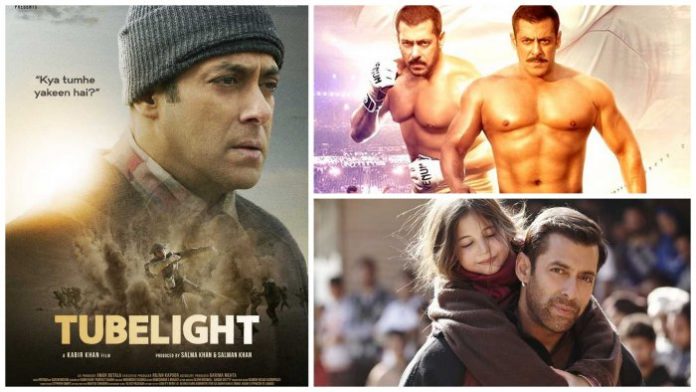 Tubelight Vs Sultan Vs Bajrangi Bhaijaan First Weekend Collection Comparison