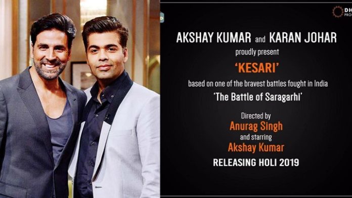 Akshay Kumar's Upcoming Film On Battle Of Saragarhi To Be Titled Kesari