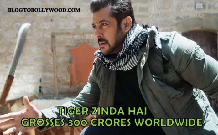 Tiger Zinda Hai worldwide collection grosses 300 crores, become top grosser of 2017