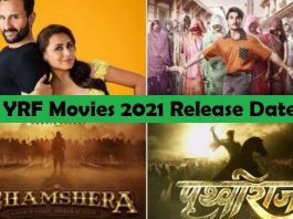 YRF’s Upcoming Movies 2021, 2022: Theatrical Release Dates Announced