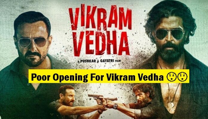Vikram Vedha Box Office Day 1: Poor Opening For Hrithik-Saif's Actioner